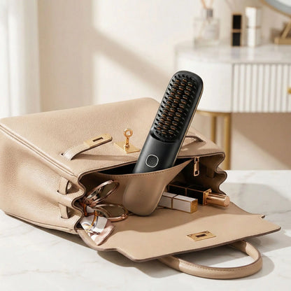 Brosse chauffante facile a ranger pratique