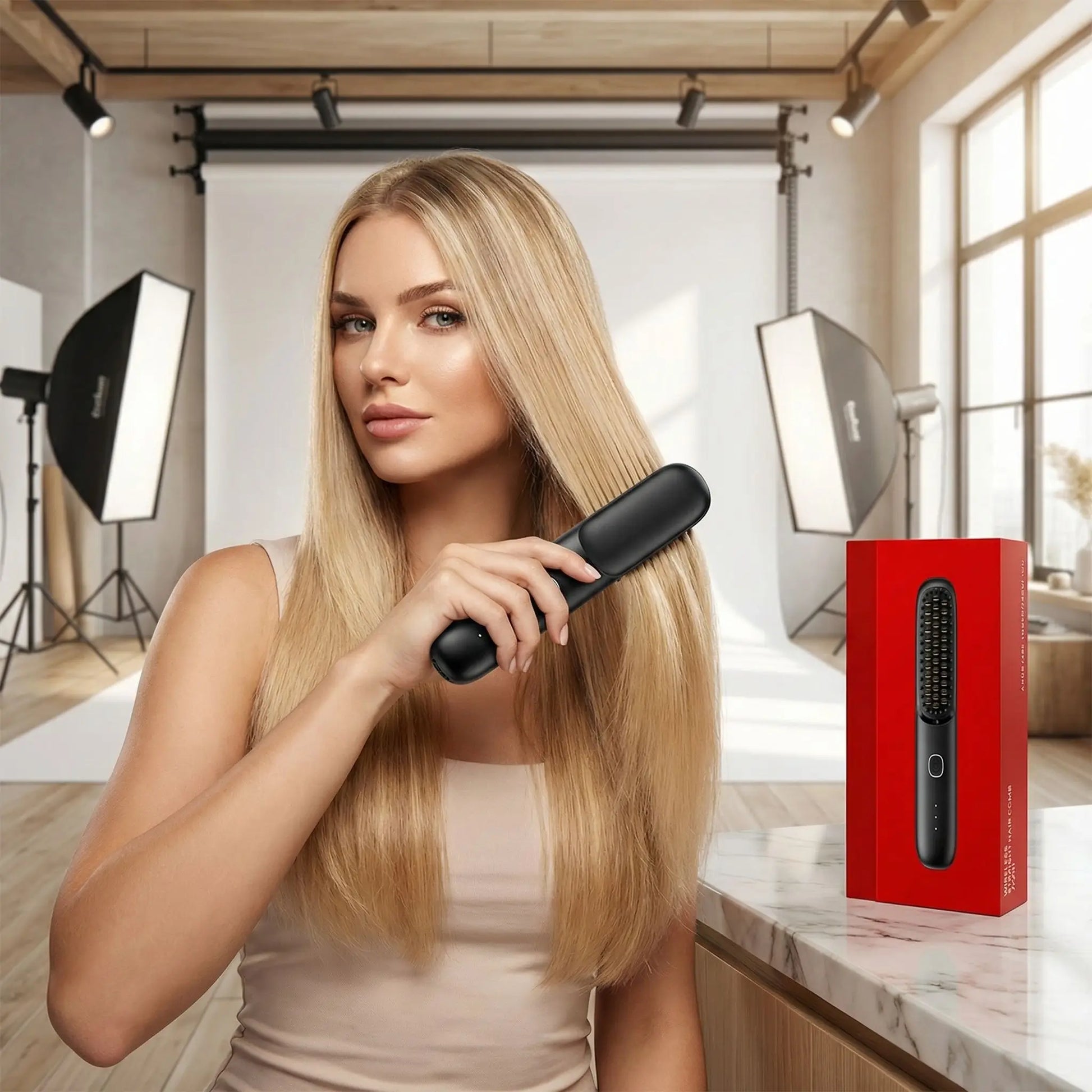 brosse chauffante lissage parfait