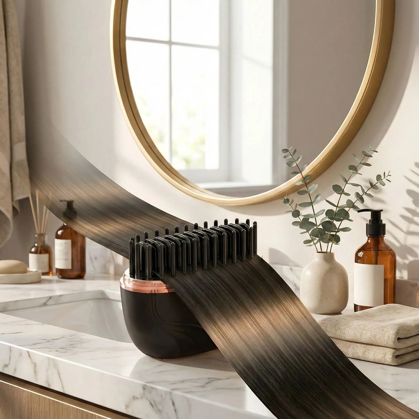 brosse chauffante