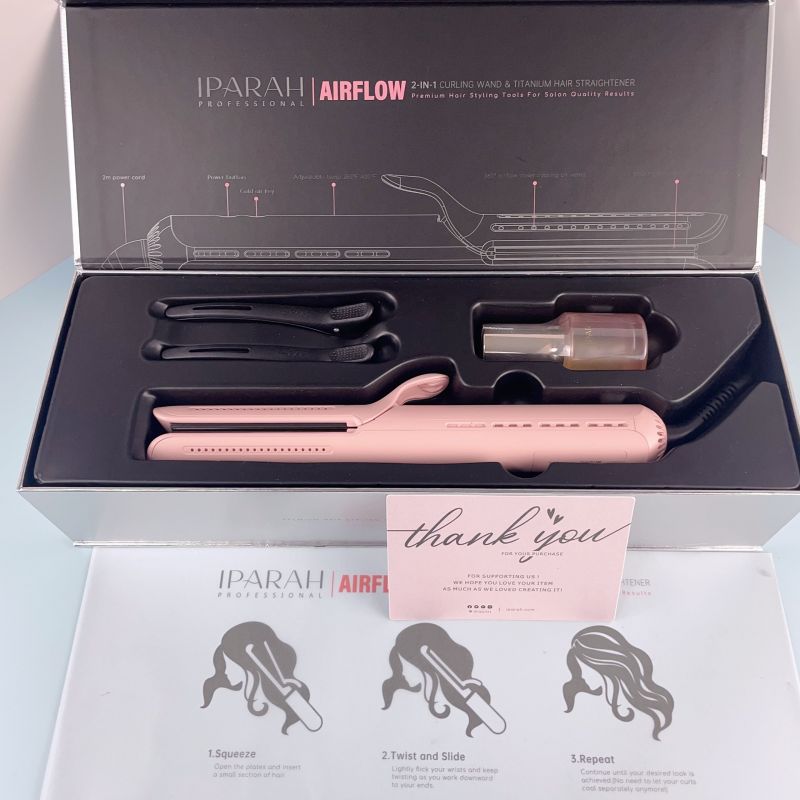 lisseur boucleur avec accessoires